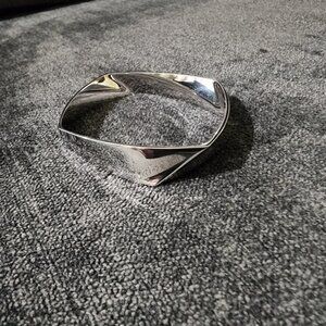 Tiffany & Co. Sterling Silver Gehry Torque Bangle